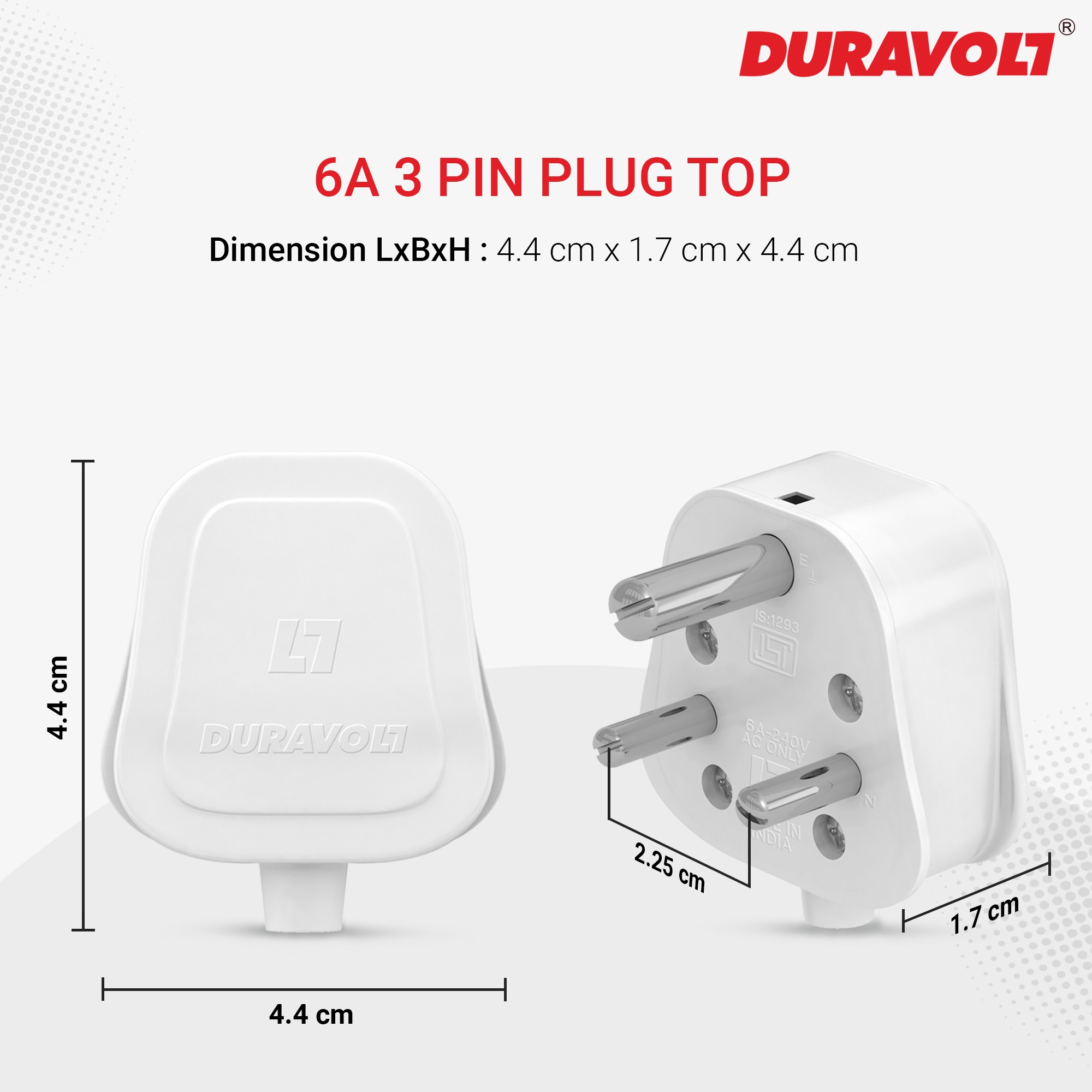 6A 3 Pin Plug Top - Image 7