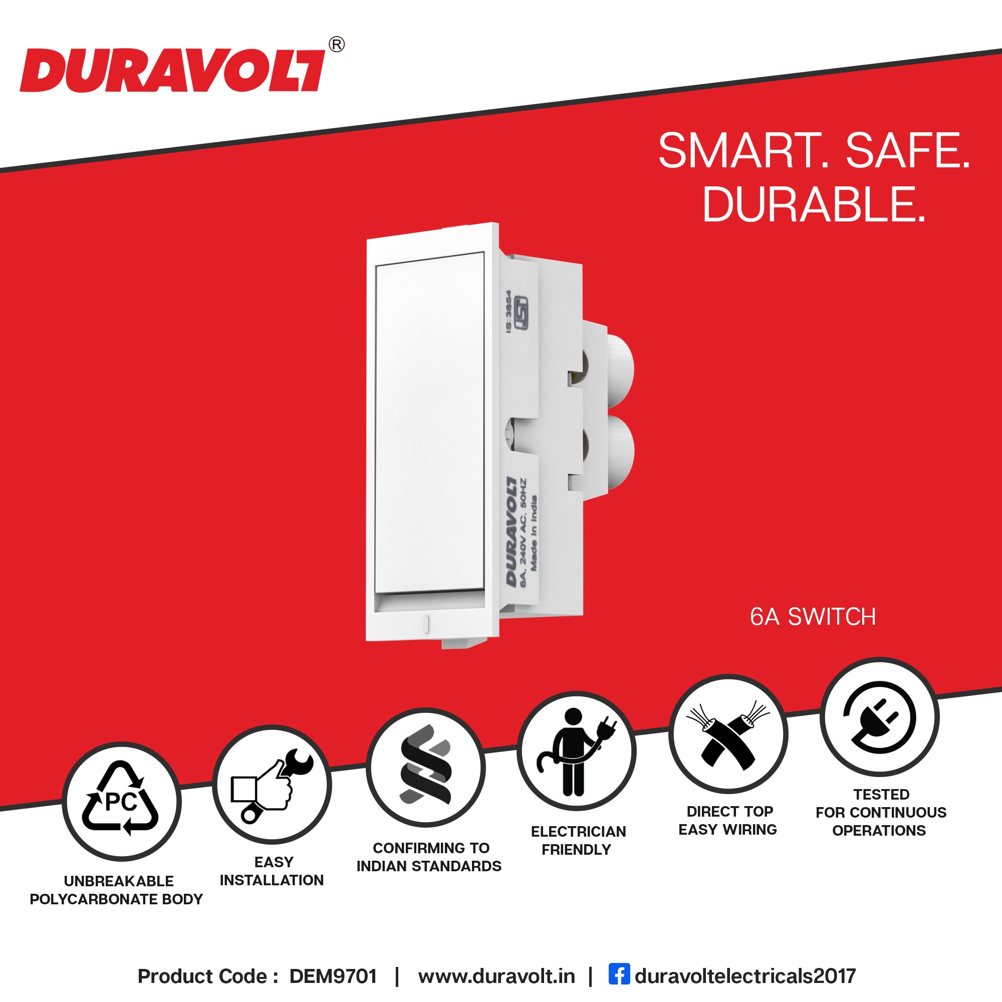 6A Flat Switch - Image 6