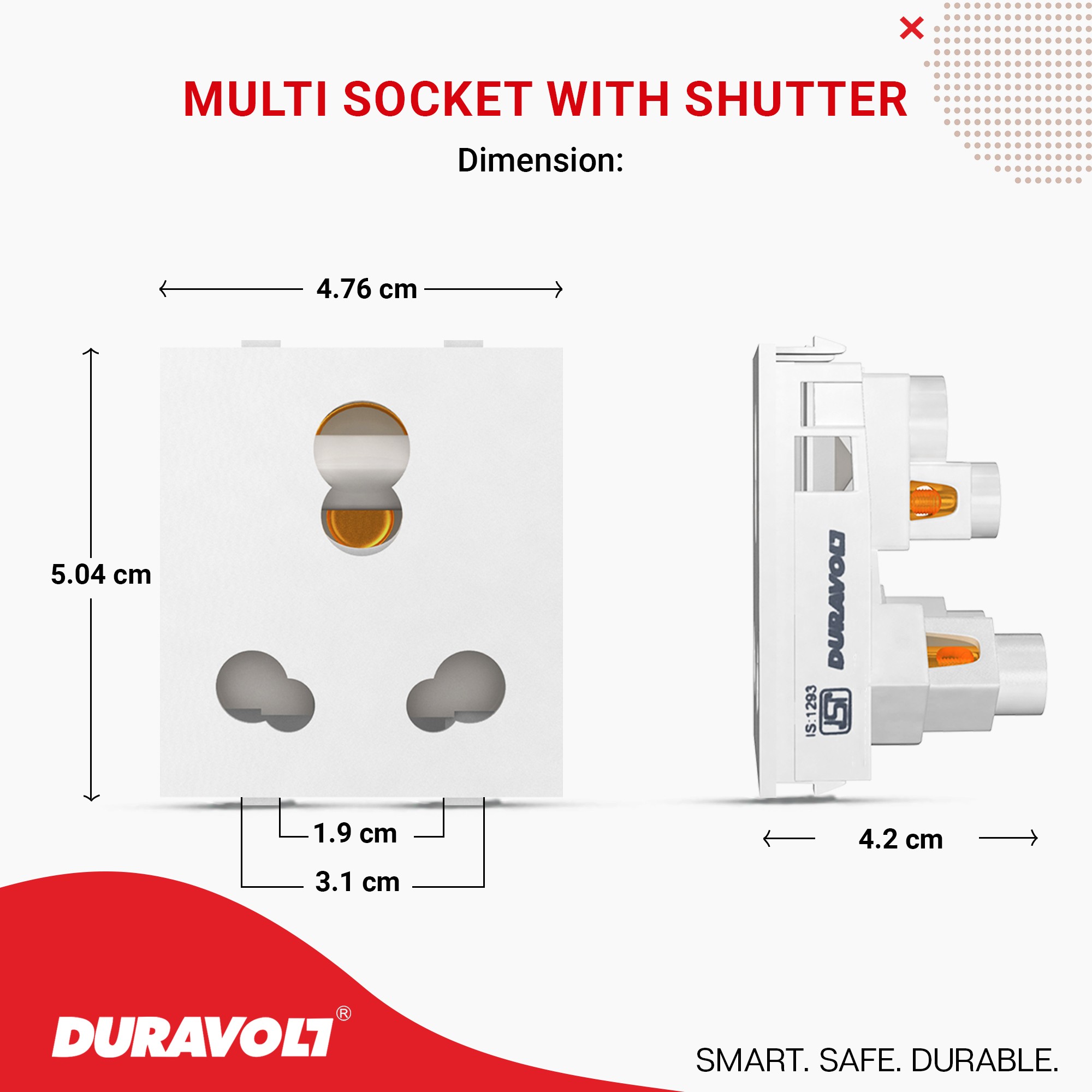 6/16A Multi Socket with Shutter - Image 8
