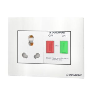 Power Socket with 25A Motor Starter and Plug Top in Surface Mounting Box 4M